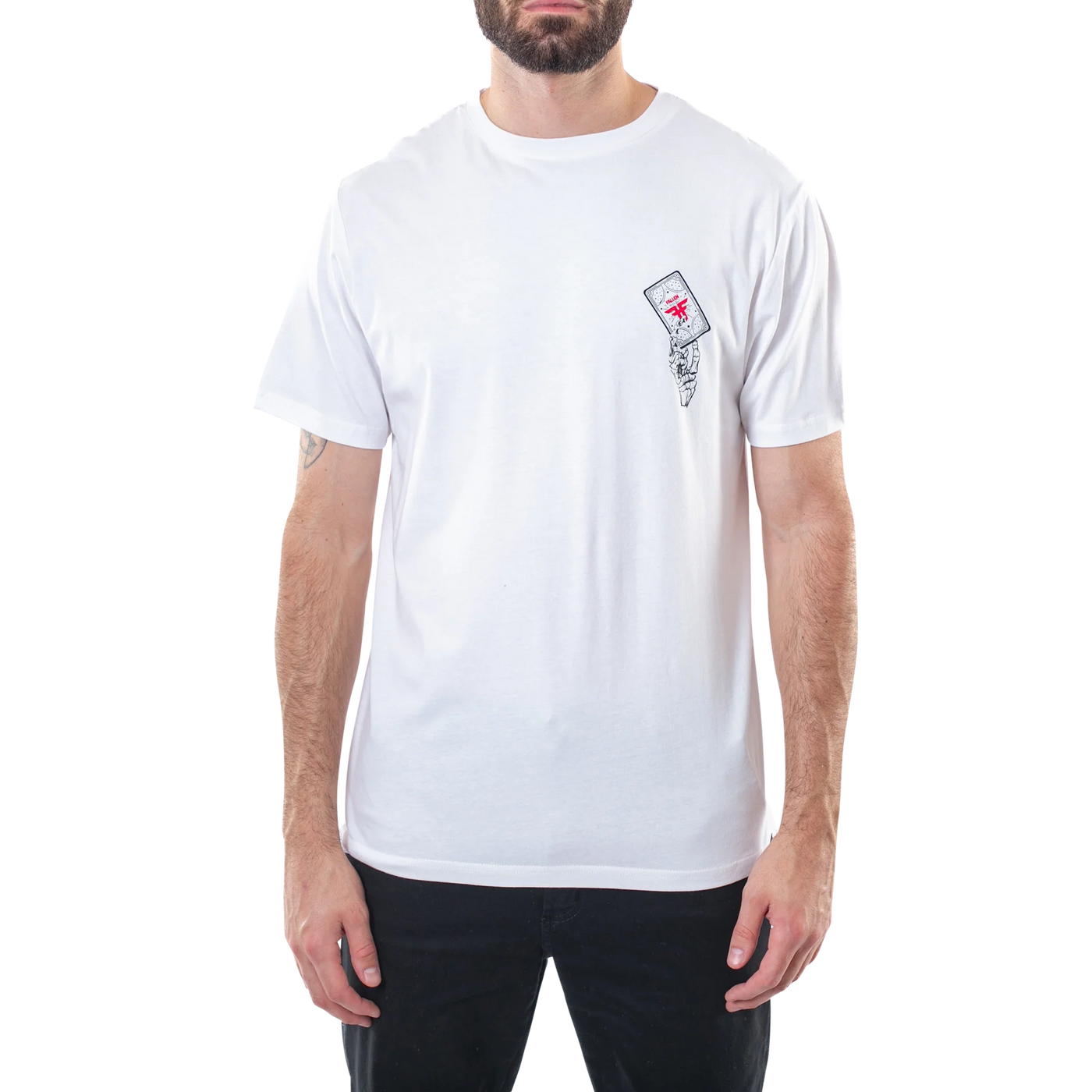 Fallen Death's Embrace T-Shirt - White / Red