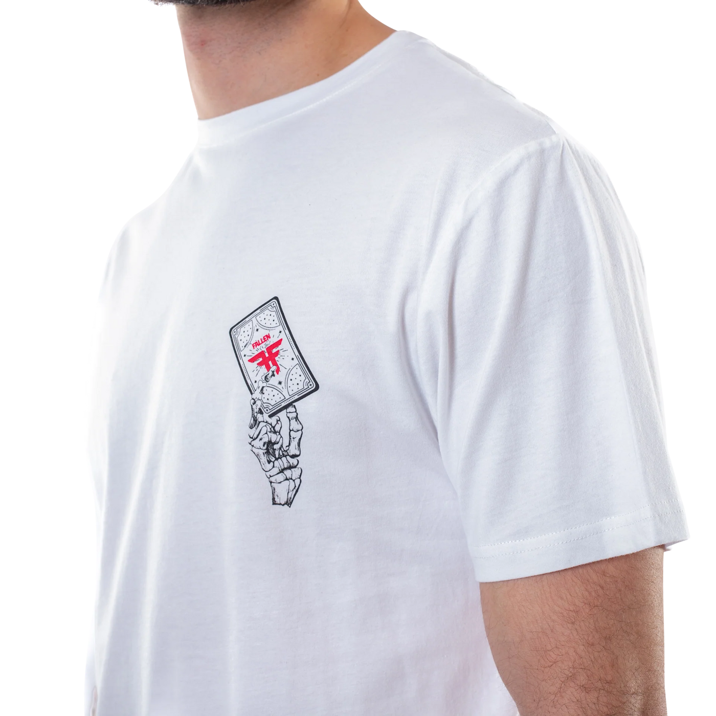 Fallen Death's Embrace T-Shirt - White / Red