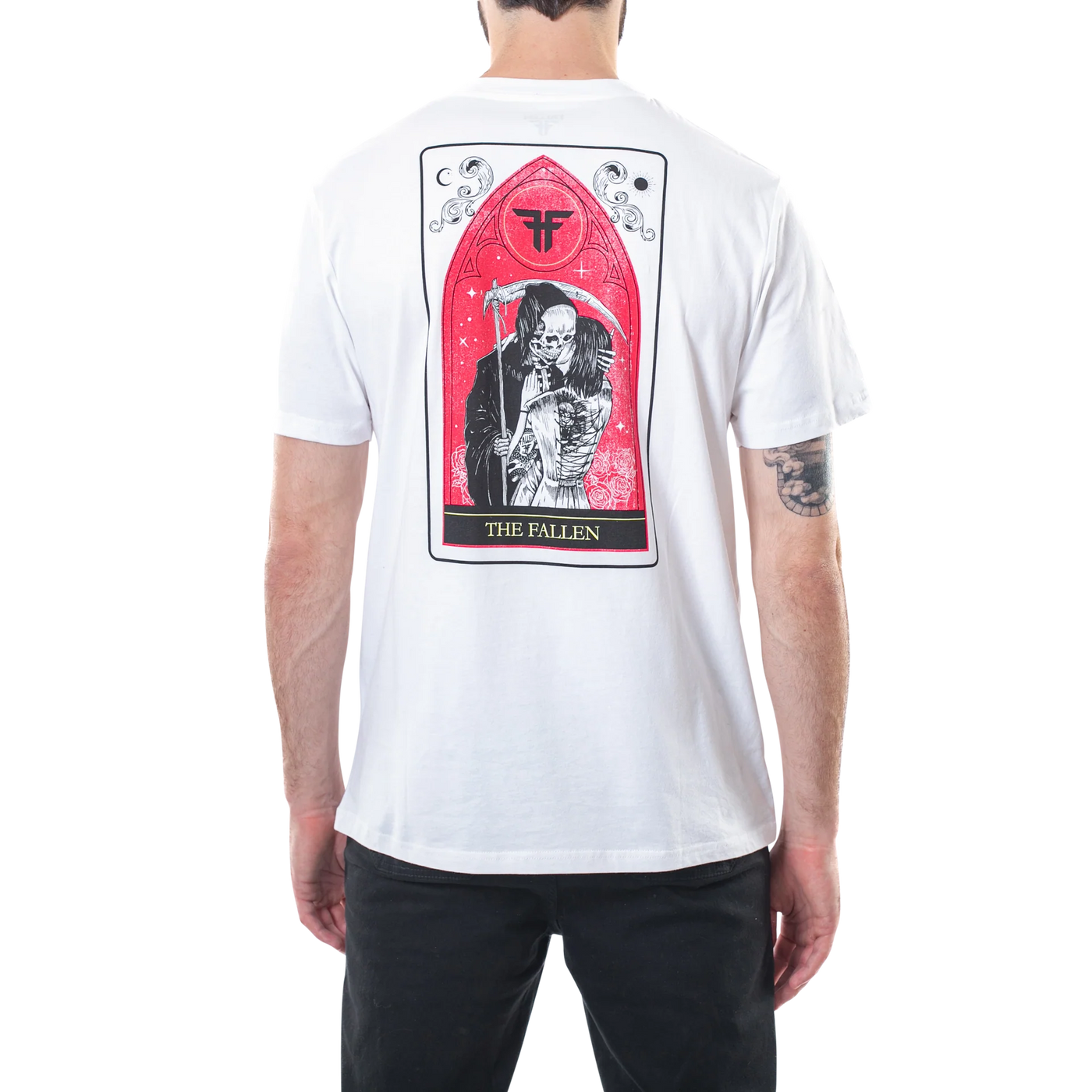 Fallen Death's Embrace T-Shirt - White / Red