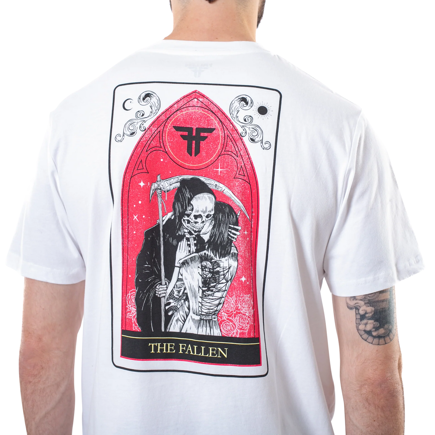 Fallen Death's Embrace T-Shirt - White / Red