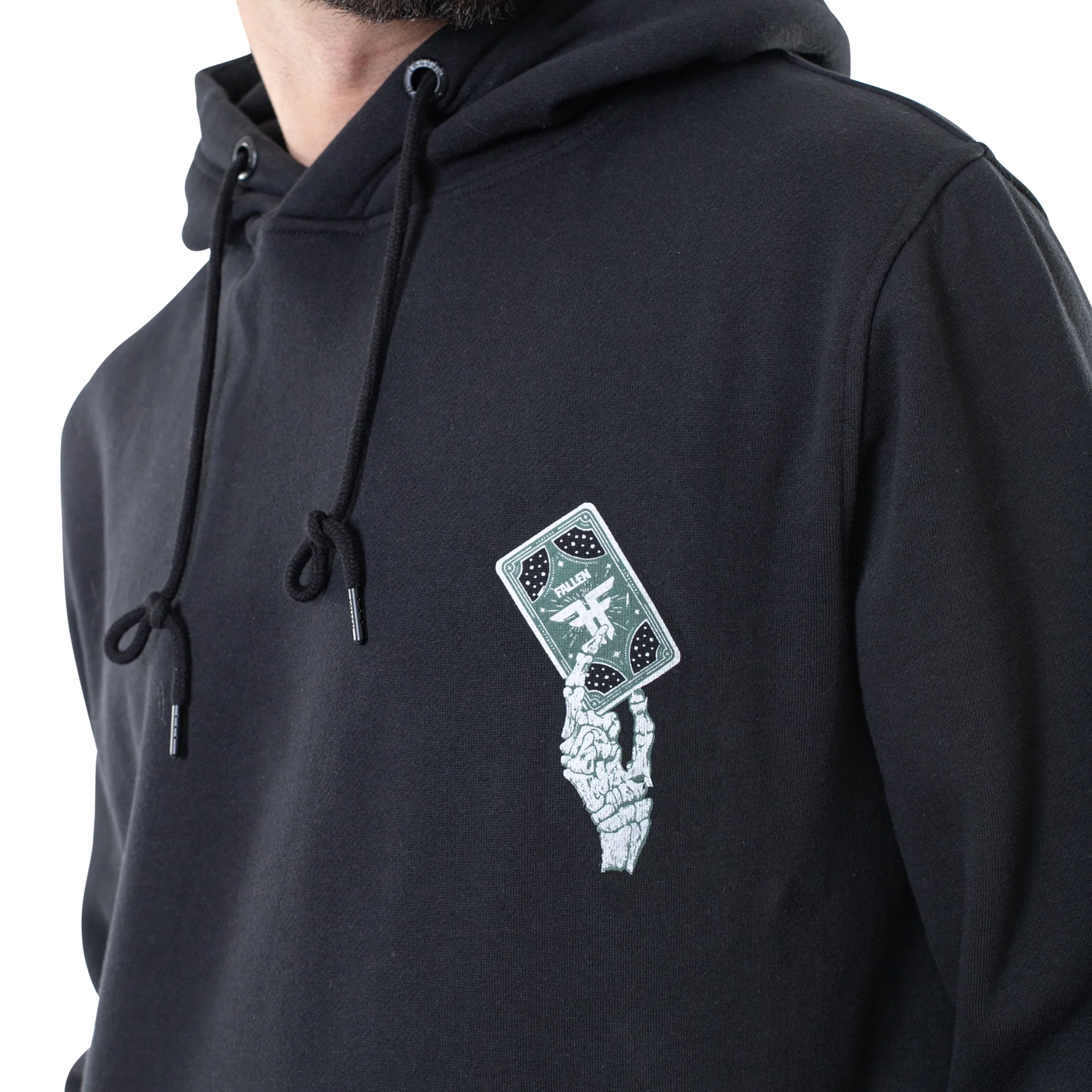 Fallen Death's Embrace Hoodie - Black / Green