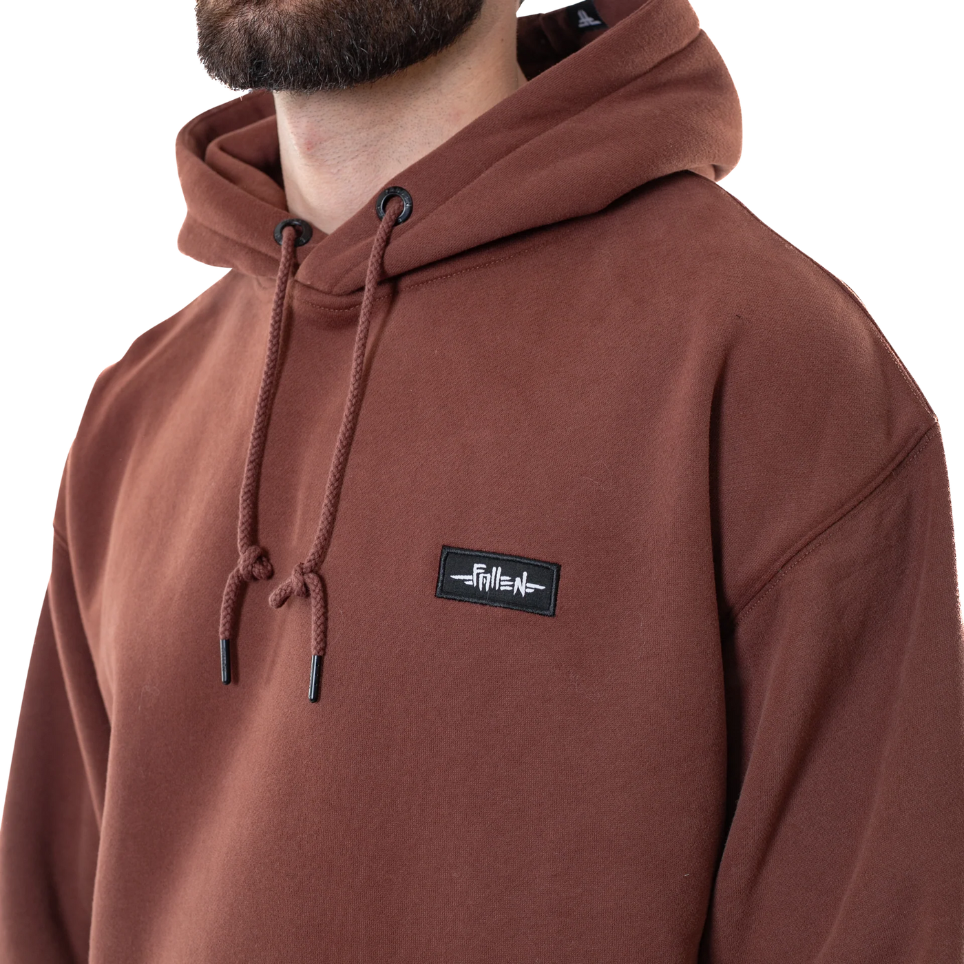 Fallen Grunge Hoodie - Brown / Black