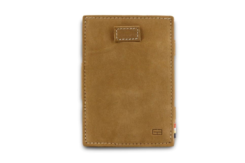 Garzini / Hunterson Cavare Pull Tab Magic Card Wallet - Camel Brown