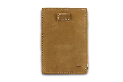 Garzini / Hunterson Cavare Pull Tab Magic Card Wallet - Camel Brown