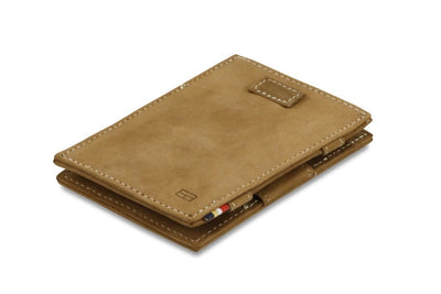 Garzini / Hunterson Cavare Pull Tab Magic Card Wallet - Camel Brown