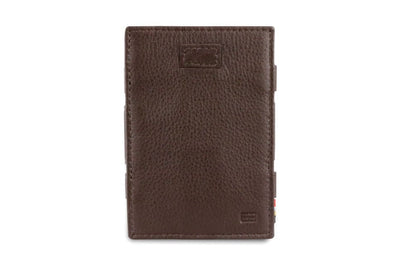 Garzini / Hunterson Cavare Pull Tab Magic Card Wallet - Chocolate Brown