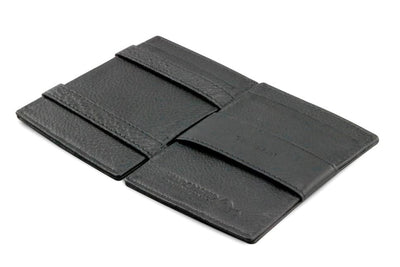 Garzini / Hunterson Cavare Pull Tab Magic Card Wallet - Raven Black