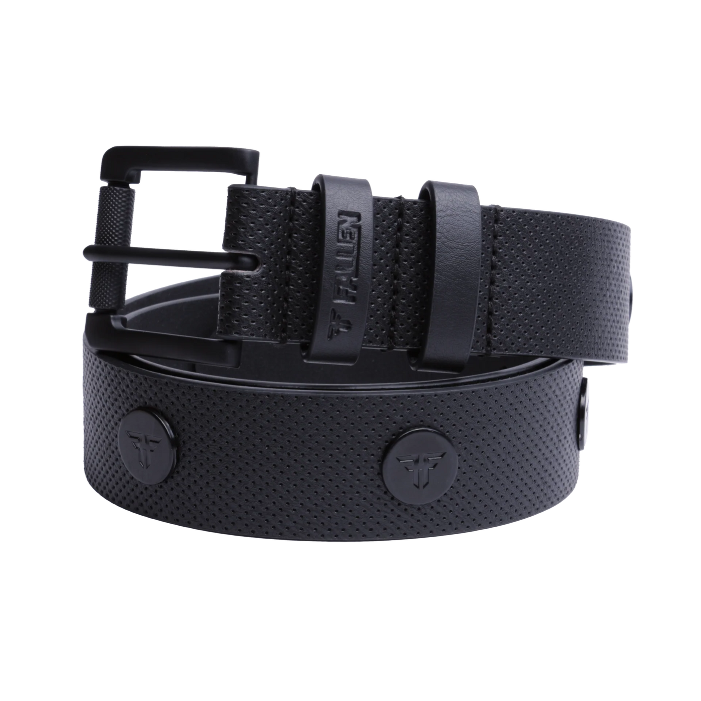 Fallen Rivet Logo Belt - Black / Black