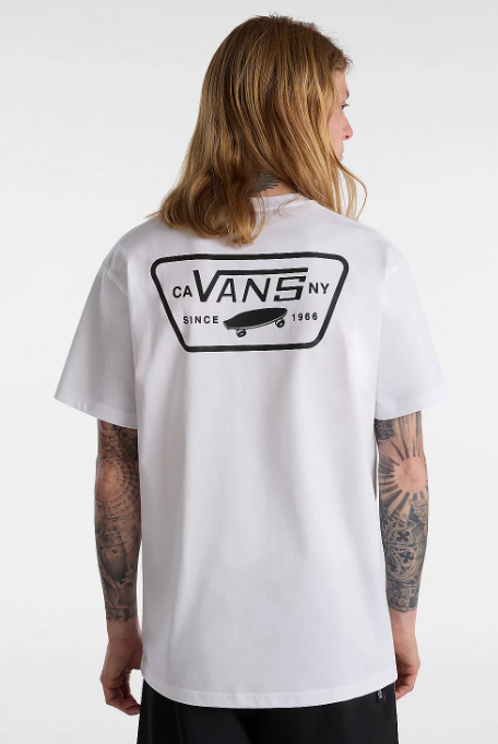 Vans Full Patch Back T-Shirt - White / Black