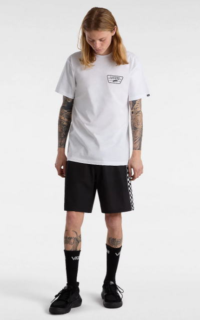 Vans Full Patch Back T-Shirt - White / Black