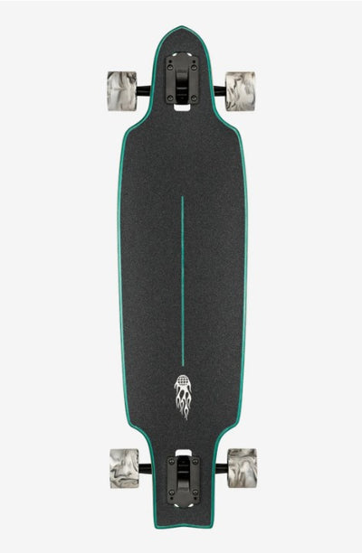 Globe Prowler Mid - 34" Longboard - Green Flames