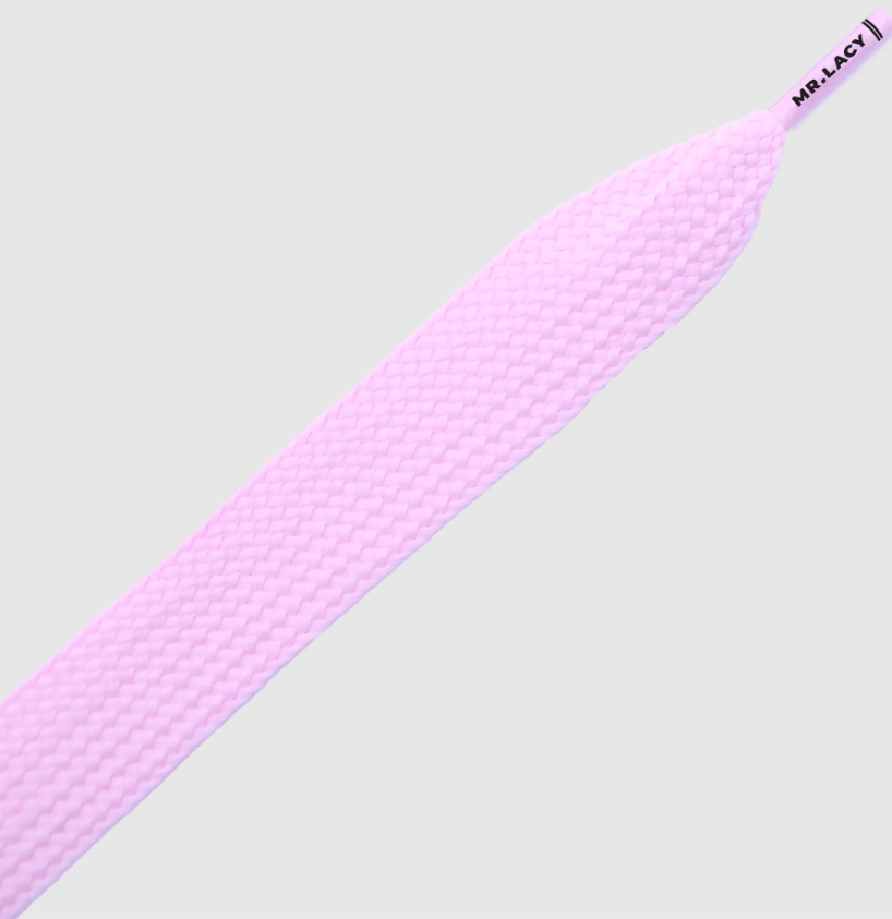 Mr. Lacy Fatties  130cm Shoelaces · Pastel Pink