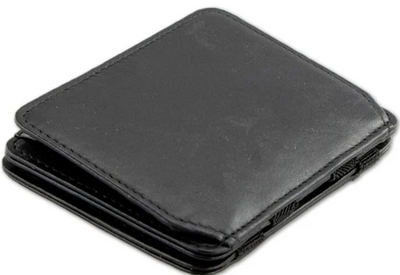 Garzini Magic Coin Wallet - 6 Cards Black