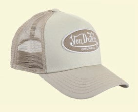 Von Dutch Boston Trucker Cap - Cream / Beige