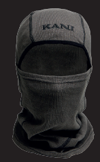 Karl Kani Retro Rib Balaclava Beanie - Dark Black Grey