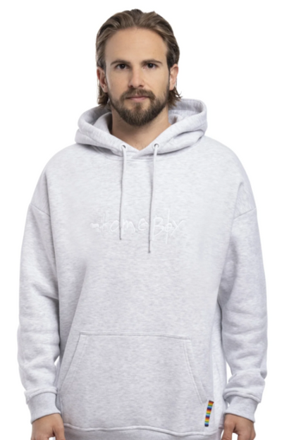 Homeboy Pencil Hoodie - Grey Heather