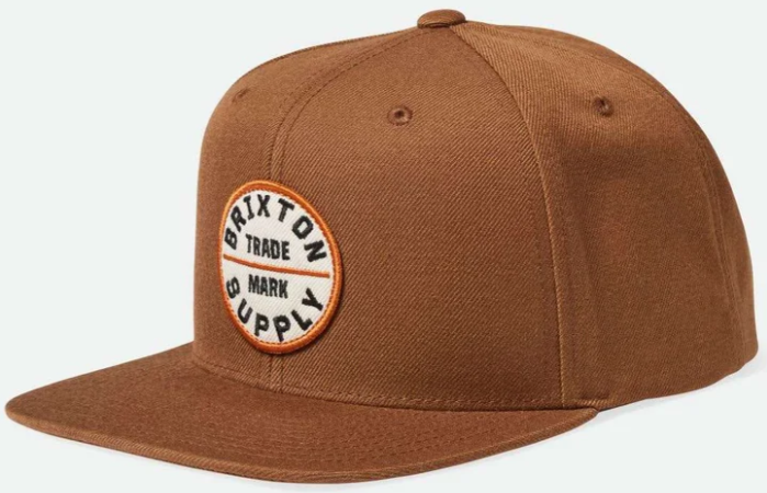 Brixton OATH III SNAPBACK Pineconebr Braun