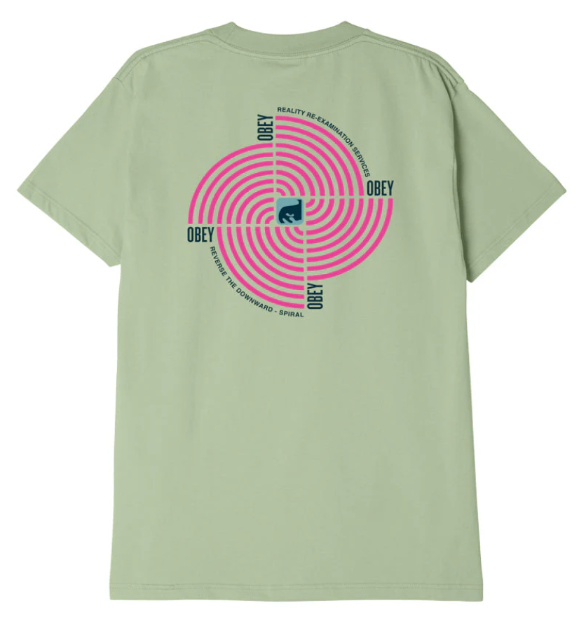 Obey Downward Spiral OVERSIZE Classic T-Shirt - Cucumber