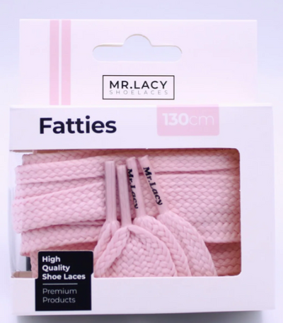 Mr. Lacy Fatties  130cm Shoelaces · Pastel Pink