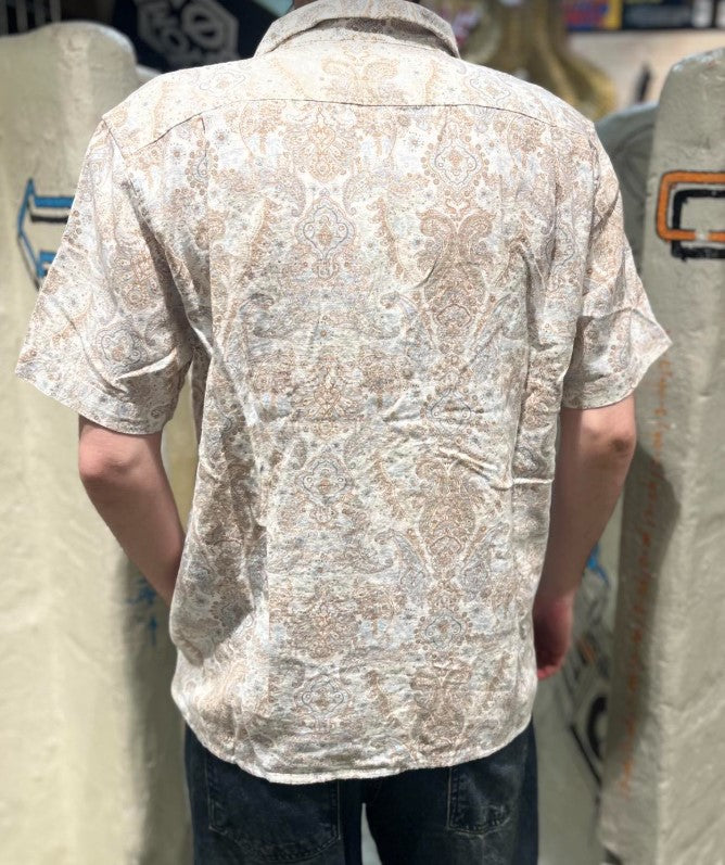 Rhythm Jean Paisley SS Shirt Hemd - Cream