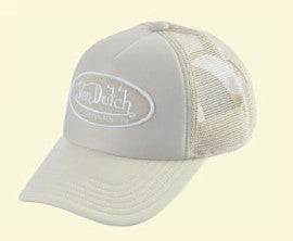 Von Dutch Tampa Trucker Cap - Beige / Cream