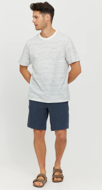 Mazine Littlefield Linen Short - Ink Blue