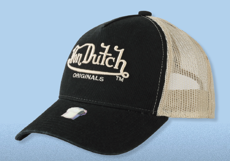 Von Dutch Newark Trucker Cap - Grey Beige