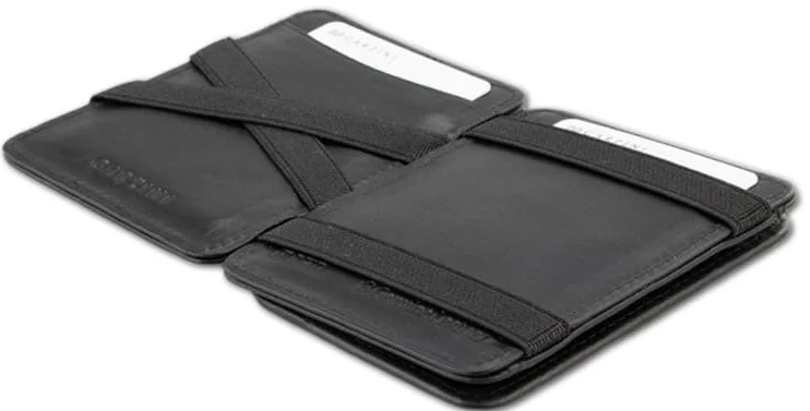 Garzini Magic Coin Wallet - 6 Cards Black