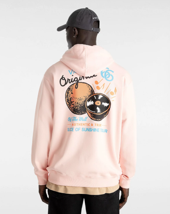 Vans Orange Records Oversize Hoodie - Rosa