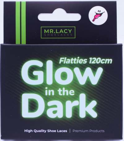 Mr. Lacy Flatties Shoelaces · Glow in the Dark Green