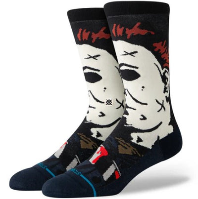 Stance MICHAEL MYERS CREW SOCKEN Navy