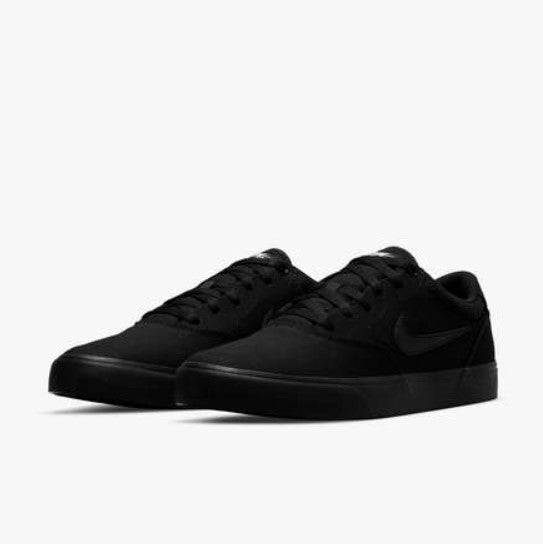 Nike SB 3494 Chron 2  Canvas Shoe - Balck / Black 002