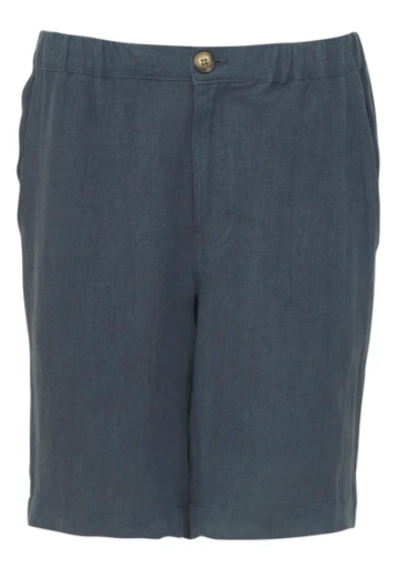 Mazine Littlefield Linen Short - Ink Blue