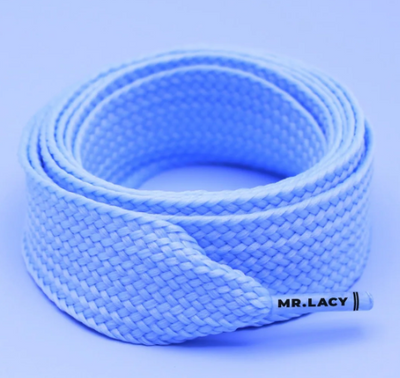 Mr. Lacy Fatties 130cm Shoelaces · Pastel Baby Blue