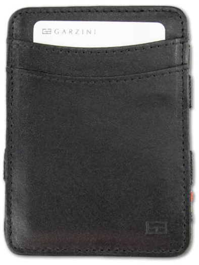 Garzini Magic Coin Wallet - 6 Cards Black