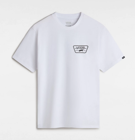 Vans Full Patch Back T-Shirt - White / Black