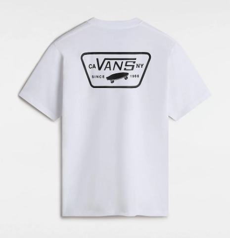 Vans Full Patch Back T-Shirt - White / Black