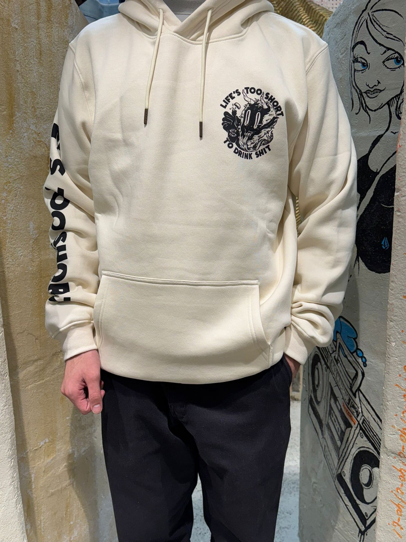 The Dudes Helles In Hell Hoodie - Off-White