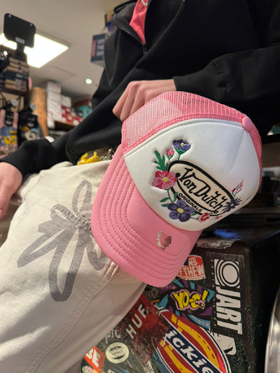 Von Dutch Flora Trucker Cap - Pink