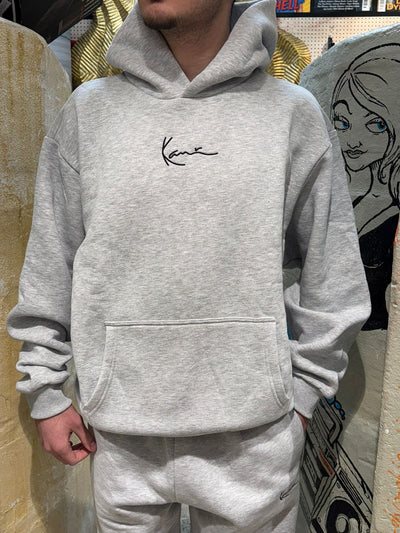 Karl Kani Small Signature Oversized Hoodie - Ash Grey