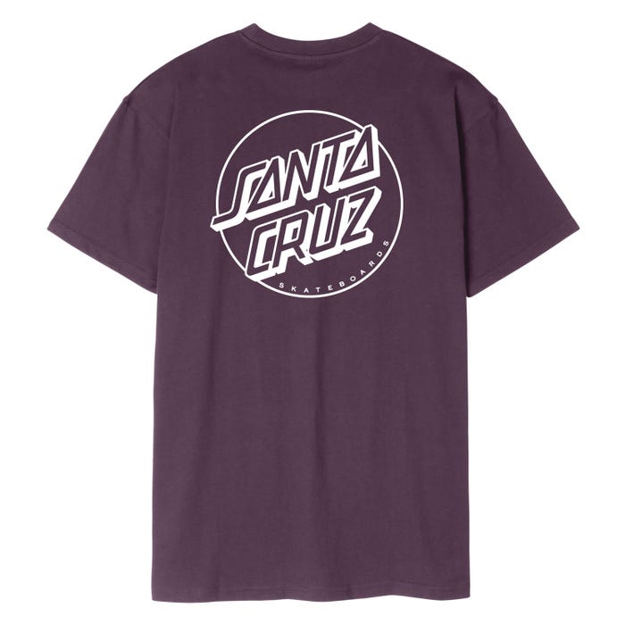 Santa Cruz Opus Dot Stripe T-Shirt - Blackcurrant