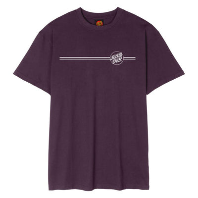 Santa Cruz Opus Dot Stripe T-Shirt - Blackcurrant