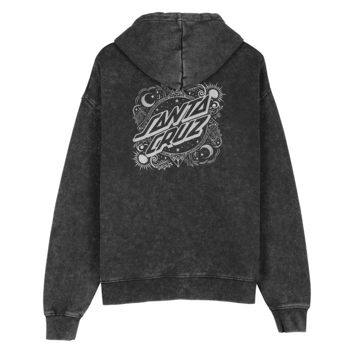 Santa Cruz Ornate Dot Woman Hood - Black Acid Wash