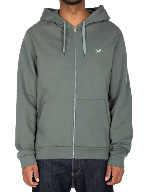 Iriedaily Mini Flag 2 Zip Hoodie - Jungle Green