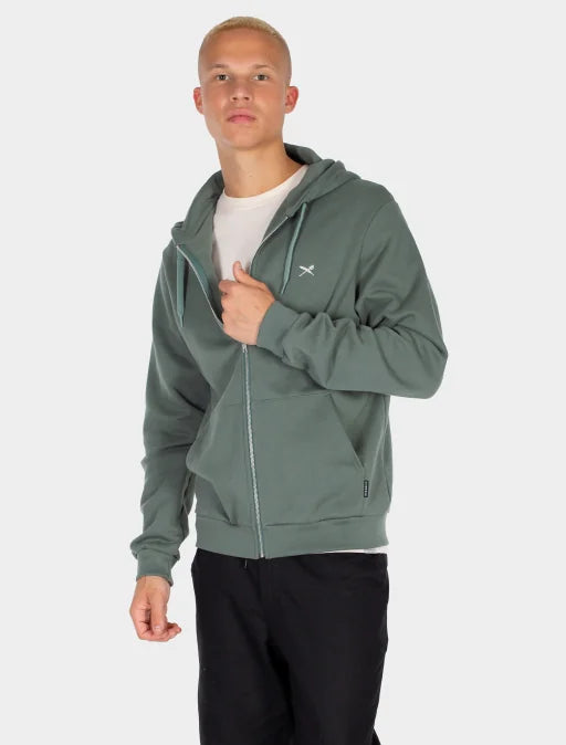 Iriedaily Mini Flag 2 Zip Hoodie - Jungle Green