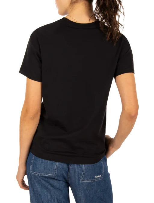 Iriedaily Pizza Love Woman T-Shirt - Black