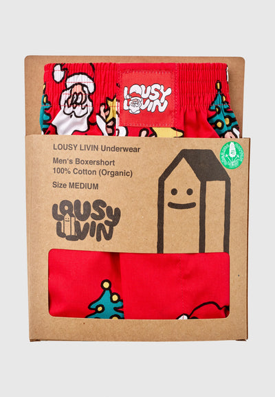 Lousy Livin CLEPTOMANICX Boxershort - Santa