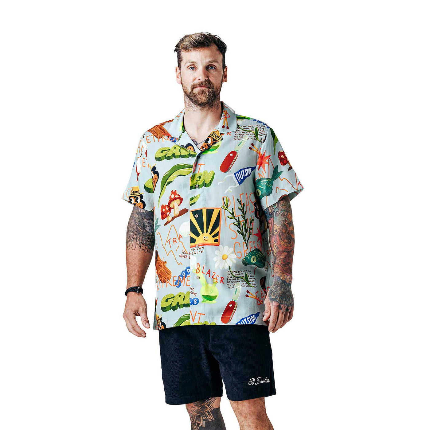 The Dudes Treasure Trail Hawaiian Shirt Hemd - Multicolor