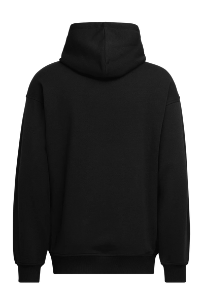 Unfair Curved 3D Embroidery Hoodie Black