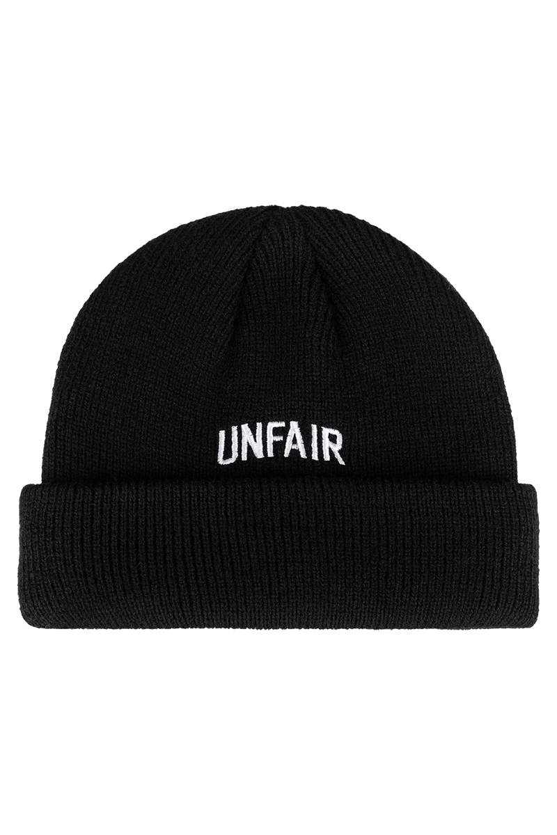 Unfair Unfair Curved Beanie Black